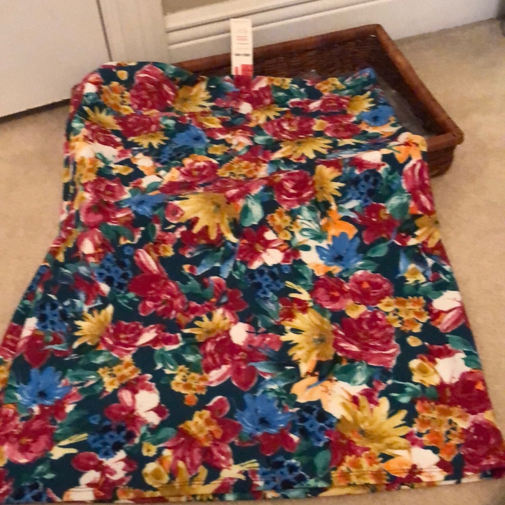Agnes and Dora floral pencil skirt Sz 3x
